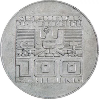 Stříbrná mince 100 Schilling I. 