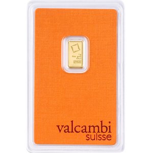 Zlatý slitek Valcambi 1 g