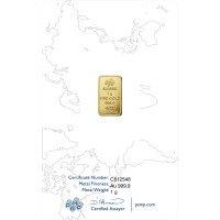 1 g Gold Bar | PAMP Rose