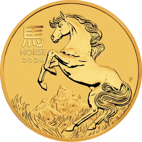 Zlatá mince Lunární série III - Rok Koně 2026, 1/10 oz
