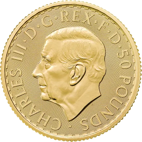 Zlatá mince Britannia Charles III 2026, 1/2 oz