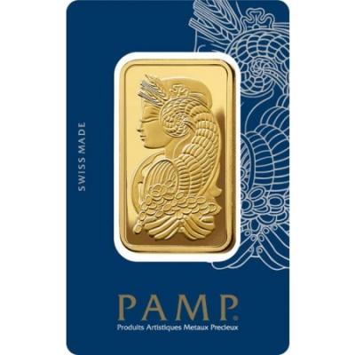 Zlatý slitek PAMP Fortuna, 100 g
