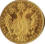 Zlatá mince Dukát 1-fach, 1915