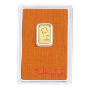 Zlatý slitek Valcambi 2,5 g