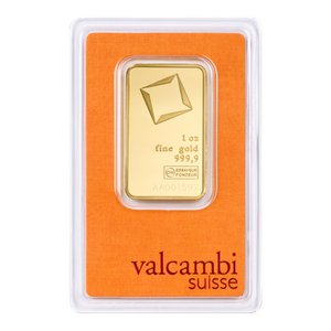 Zlatý slitek Valcambi 1 oz