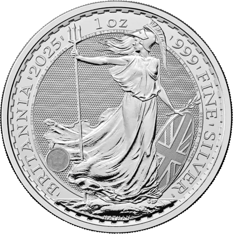 Stříbrná mince Britannia Charles III 2025, 1&nbsp;oz