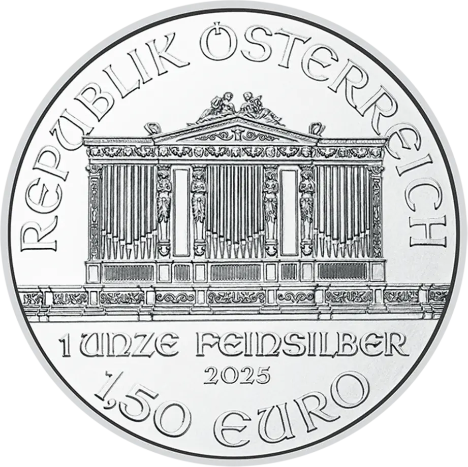 Stříbrná mince Vídeňští filharmonici 2026, 1&nbsp;oz