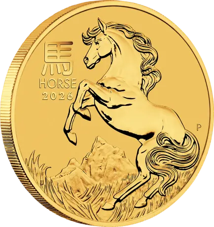 Zlatá mince Lunární série III - Rok Koně 2026, 1 oz