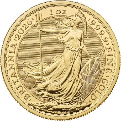 Zlatá mince Britannia Charles III 2026, 1 oz