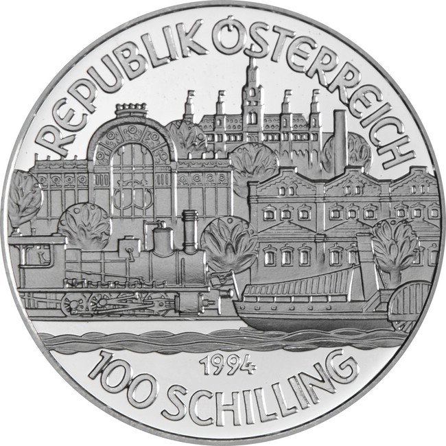 Stříbrná mince 100&nbsp;Schilling II.