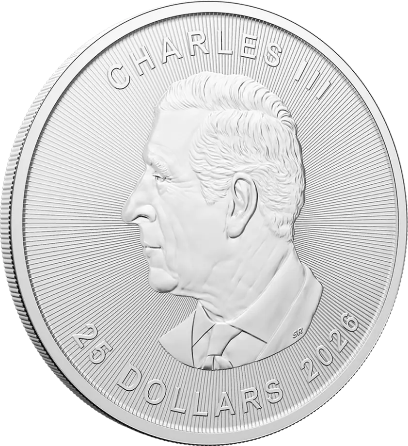 Stříbrná mince Maple Leaf 2026, 5&nbsp;oz