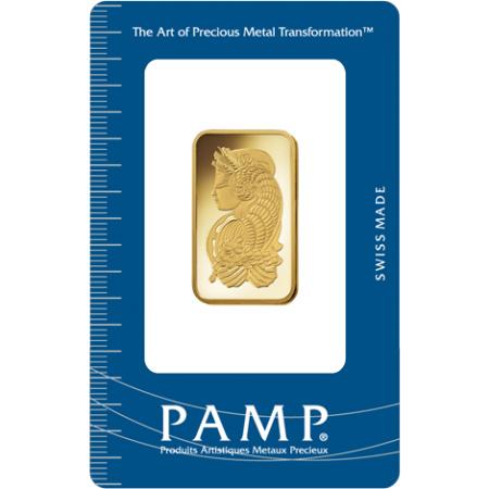 Zlatý slitek PAMP Fortuna, 20 g